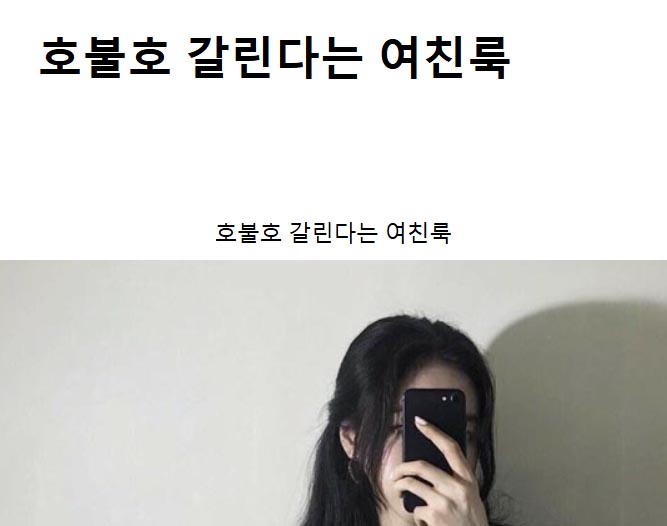 호불호 갈린다는 여친룩